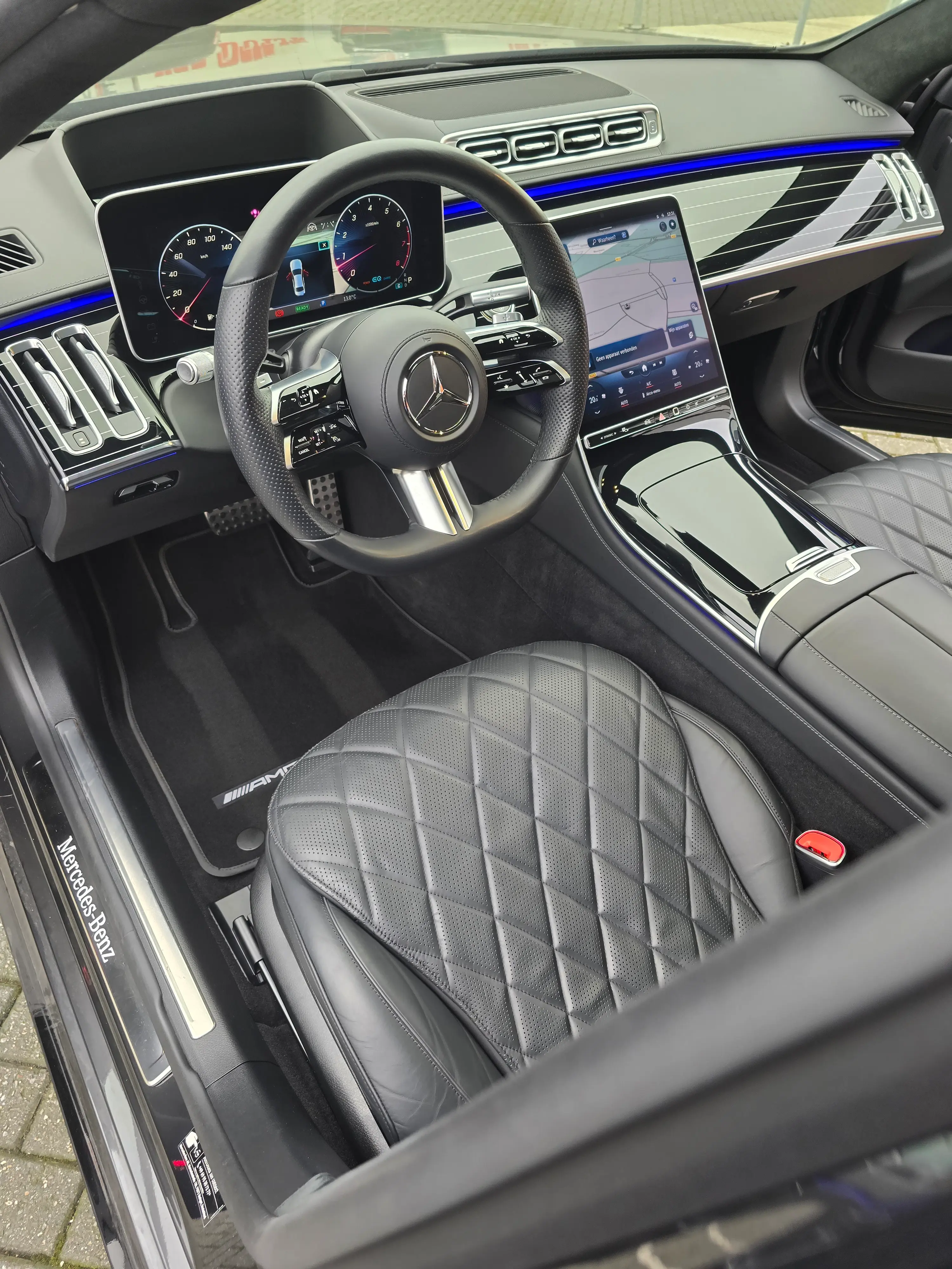 Mercedes S-Klasse interieur na reiniging